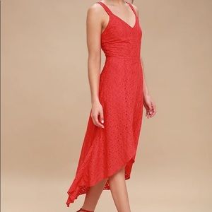 Lulu’s JOA Melodrama Lace Midi Dress